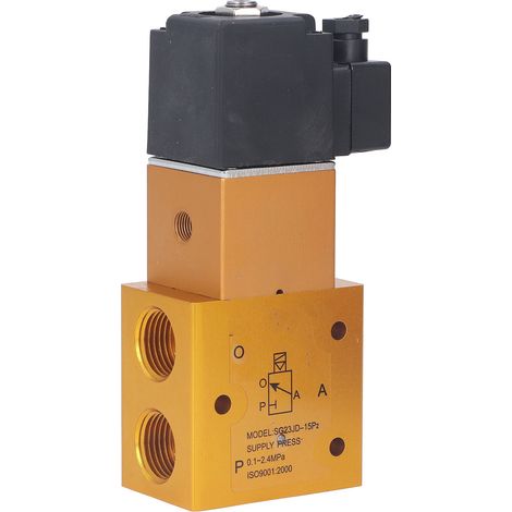 Électrovanne 3 voies 2 positions, guide extérieur G1/2", coupure haute pression, pour production AC220V (1/5)