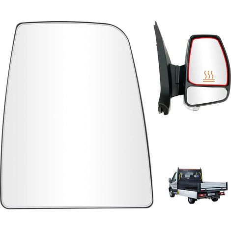 Rear View Mirror Glass Replacement for Transit MK8 2014 Onwards BK31-17K741-BA, 1823986, Rear View Mirror, Heated Mirror Upper Left, Adjustable Outer Mirror for