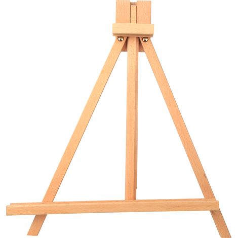 Petit chevalet de table en hêtre pour exposition photo de mariage, décoration d'art sur bureau. (1/5)