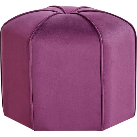 Pouffe WISHEK Velvet Purple