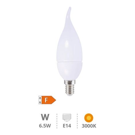 Bombilla de led vela decorativa E14 4W luz cálida 3000K 320 lm GSC 2001564