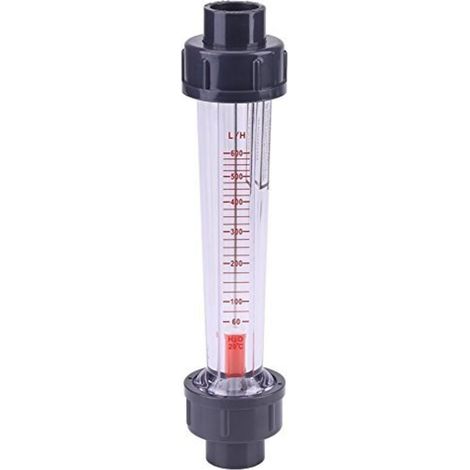 Plastic rotameter water flow meter 60-600L/H LZS-15D Liquid Tube Flow Measurement Instrument (1/5)