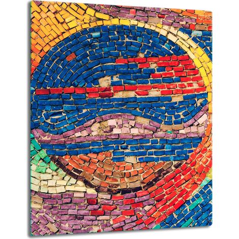 Piano del tavolo in pannello di vetro 40x52 a mosaico (1/5)