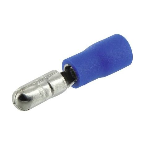 Cosse Cylindrique Mâle Bleue 4mm Connexion électrique Fiable Et Isolée - Dhome (1/4)