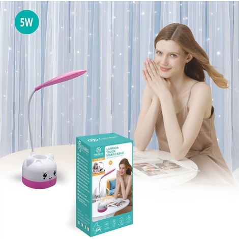 Linq - Lampada Da Tavolo Led Per Bambini Touch Ricaricabile Usb 5 W Flessibile Tx-9084 - (1/5)