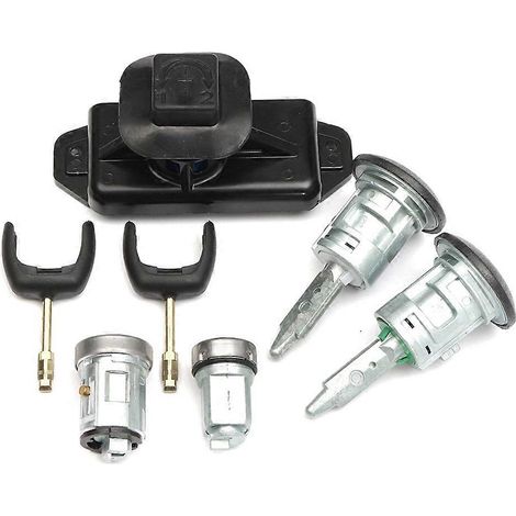 Un kit de verrouillage complet pour Transit MK7 2006-2011, comprenant la serrure de porte, le cylindre d'allumage et l'ensemble cylindre, numéro de pièce 4874508 6C1AV22050XB. (1/5)