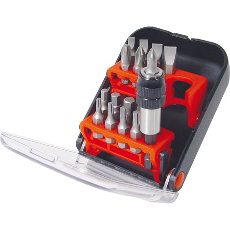 ESTUCHE 18 PUNTAS ATORNILLADO DIN3126 CON CLIP PARA CINTURON. (1/2)