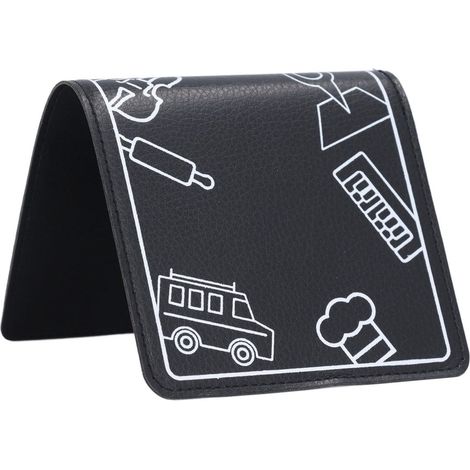 Support de voyage pliable pour téléphone/tablette – Clip pour siège d'avion – Flexible et léger – Universel – Noir (1/5)