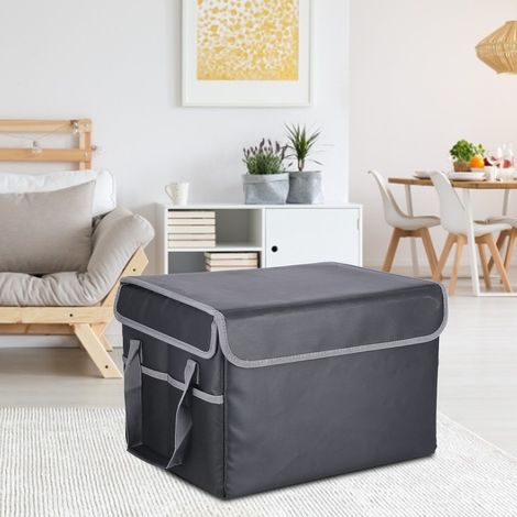 Classique Organisateur de Documents Solide et Portatif, Boîte de Rangement à Classer Imperméable et Anti-Static Durable à Grande Capacité pour Bureau Maison École (1/5)