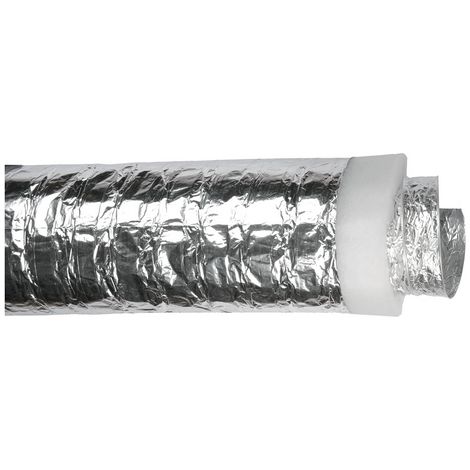 CONDOTTO FLESSIBILE IN AL/PET/AL CON RIVESTIMENTO TERMOISOLANTE 160 MT 10