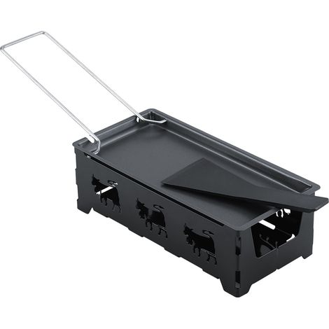 Appareil à raclette portable antiadhésif, plaque de cuisson rotative, ensemble pour cuisinière, outil de grillade pour la cuisine à domicile (1/5)