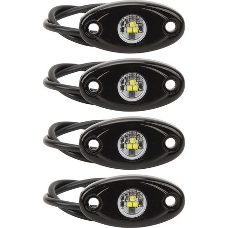 4 pièces lumière sous-caisse voiture 9-32V 9W blanc lumineux dissipation thermique pour camion ATV UTV SUV bateau tout-terrain (1/5)