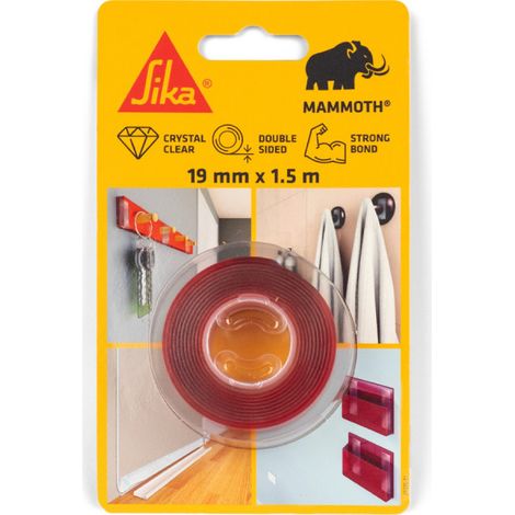 Ruban adhésif double face SIKA SikaBond Mammoth Crystal - 19mm x 1,5m