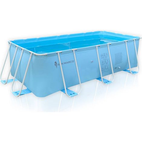 Piscina fuori terra Tremiti 400x200x100 cm San Marco   kit piscina base