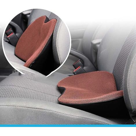 Coussin de voiture mini, petit coussin, rehausseur de dossier, quatre saisons, avec coussin de conduite, petit coussin marron (1/5)