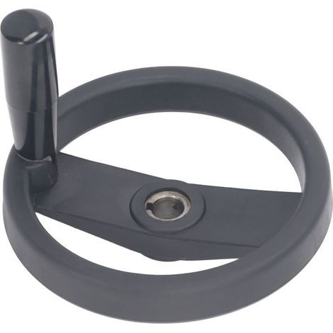 Volant 2 Branches avec Poignée Tournante Ø160 mm Alésage 16 mm pour Tour Fraiseuse Machine à Affûter (1/5)