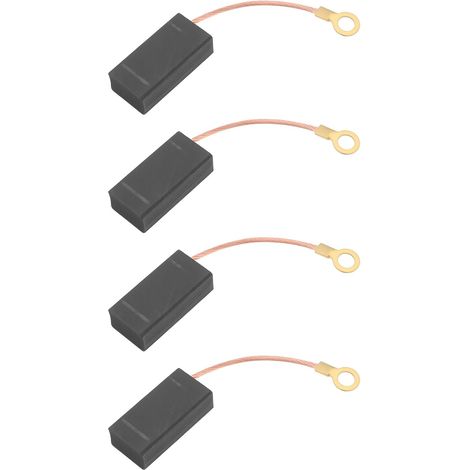 2 pairs of motor carbon brushes N031634 0.8 x 1.3 x 2.5 cm compatible with Black&Decker 7538 7519 (1/2)