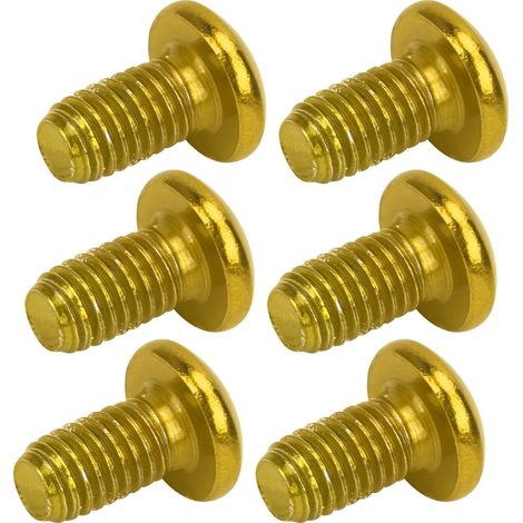 M5x10mm Mountainbike-Bremsscheibenschraube aus Titanstahl, universelle T25-Kopfschrauben, gelb (1/5)
