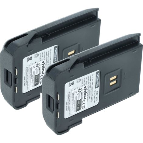 vhbw 2x Akku kompatibel mit Alinco DJ-PAX4, DJ-VX46-E, DJ-VX-50-HE Funkgerät, Walkie Talkie (1800 mAh, 7,4 V, Li-Ion)