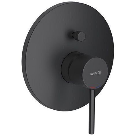 Mitigeur bain/douche BOZZ noir mat pour montage encastré KLUDI