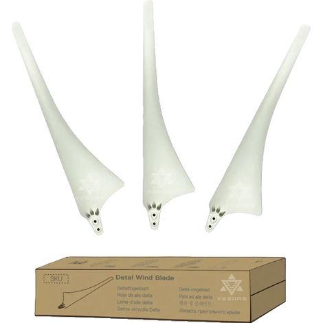 Palas de turbina eólica, material duradero, diseño aerodinámico, 3 Delta White (1/2)