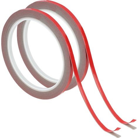2PCS 3m X 5mm Ruban Adhésif Double Face, Ruban Adhésif Double Face Extra Fort, Scotch Double Face Puissant et Imperméable, Fixation Intérieure Extérieure, Collage Durable Bricolage (1/5)