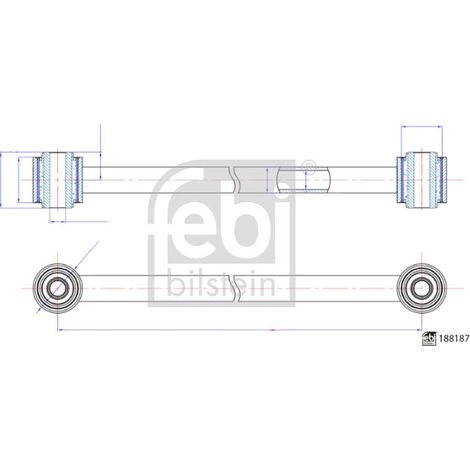 Biellette de barre stabilisatrice febi bilstein 188187 MERCEDES-BENZ