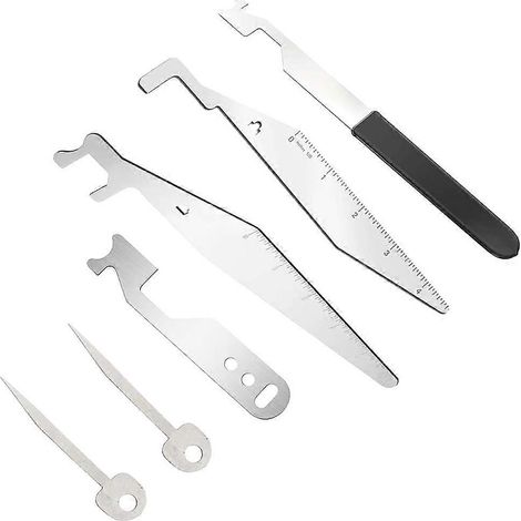 Kit d'outils de pompier 6 pièces, outil de levier multifonction, outils de premiers secours et de pompiers, levier en acier à ressort (1/5)
