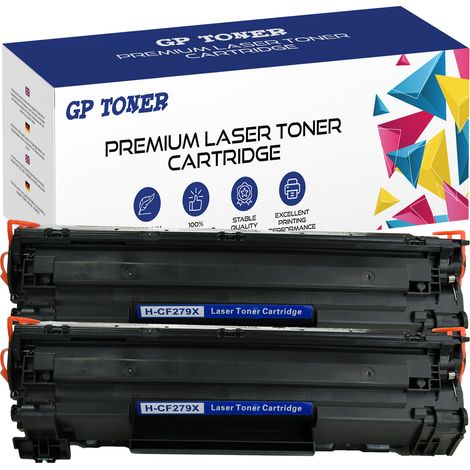 2 toners pour imprimante multifonction HP M12a M12w M26 GP-HCF279x (x2) (1/5)