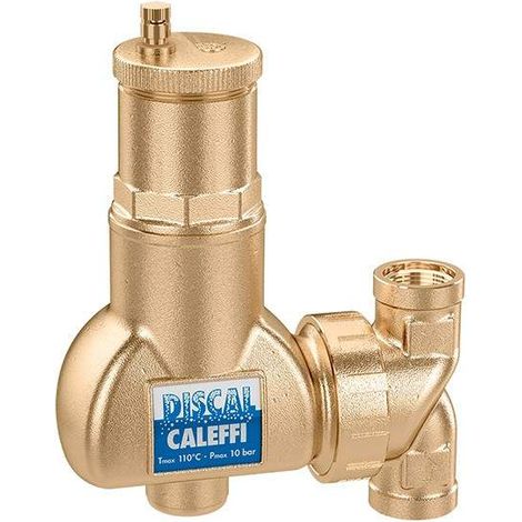 Entlüfter für vertikale Rohre mit Innengewindeanschlüssen Caleffi 551705-551706 3/4"