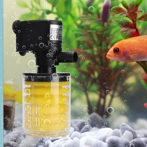Filtre d'aquarium 3 en 1 - - Multifonctionnel - ABS durable - Facile à installer - Oxygène amélioré (1/4)