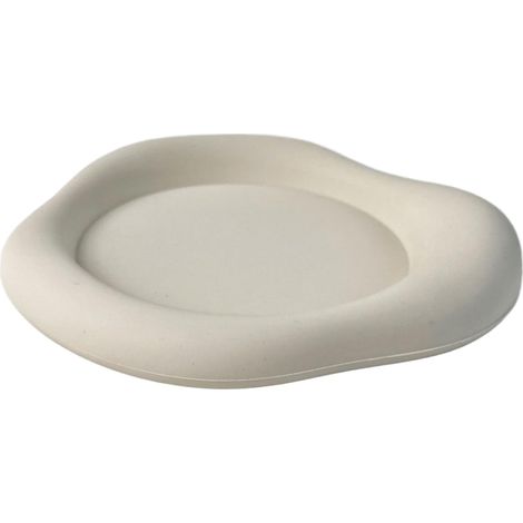 2 pièces - Geïsoleerde siliconen theeonderzetters - Huishoudelijke koffieonderzetters - Verdikte, hittebestendige, antislip et anti-verbranding onderzetters - Blanc (1/5)