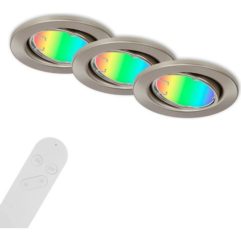 Di-Ka LED Einbauleuchte Fit Move S 3er Set Smart Home Tuya RGBW Ø 8,6 cm Einbauleuchte (1/5)
