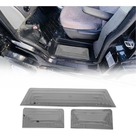 Couverture de Seuil de porte pour VW T5 2003-2015 acier inox chromé foncé 3 Pcs (1/5)