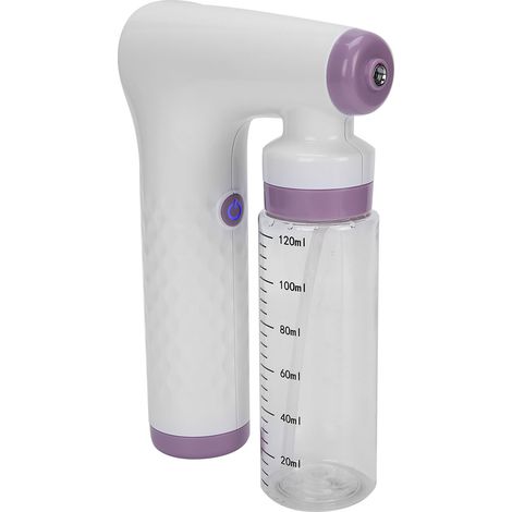 Aérographe portable pour bronzage sans soleil, rechargeable par USB, 120 ml, rose (1/5)