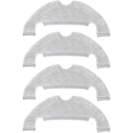 Chiffons de nettoyage de rechange pour aspirateur robot Dreame D10 Plus / Z10 Pro / D9 Plus / L10 Plus / D10s Plus - chiffons en microfibre - lot de 4 (1/5)