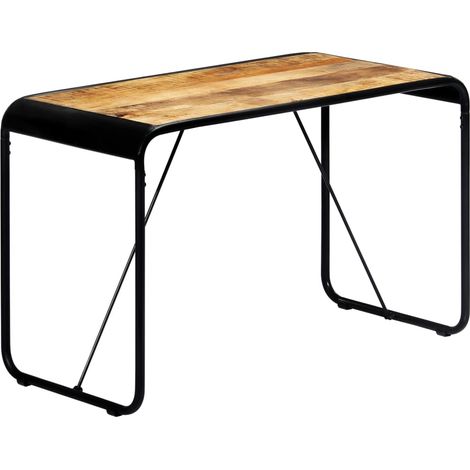 Esstisch 118×60×76 cm Raues Massivholz Mango