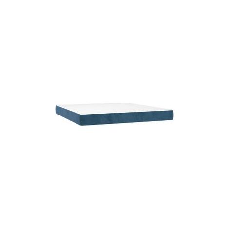 Matelas de lit à ressorts ensachés Bleu foncé 160x200x20 (1/5)