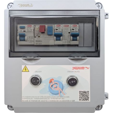 Cuadro Eléctrico Piscina  Transformador 1CV 60W / DC