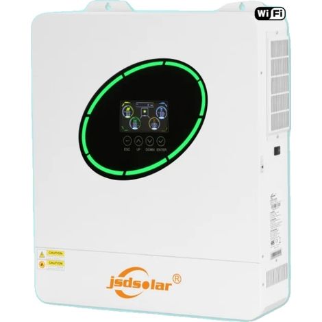 Inverter solare ibrido, onda sinusoidale pura, doppia compatibilità di ingresso, 11 kW 48 V in parallelo, 220-240 V, 48 V (1/5)