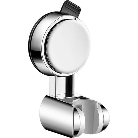 Support Pommeau de Douche Type de Ventouse Accroche Pommeau de Douche Angle Réglable Support Douchette Amovible Porte Pommeau de Douche Rond Fixation Pommeau de Douche (1/5)