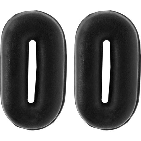 Oypla Coco Equestrian Black Rubber Martingale Stops Pair (1/2)