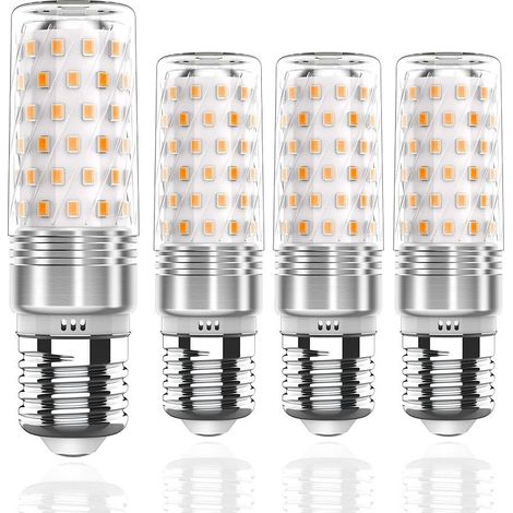 E27 LED Warmweiß(2700K) 1400 Lumen, Vorteilspack mit 4 Leuchtmittel 10W LED glühbirne ersetzt herkömmliche 100W-140W Glühbirne, AC 220-240V E27 Schraube Nicht Dimmbar Kein Flacker (1/5)