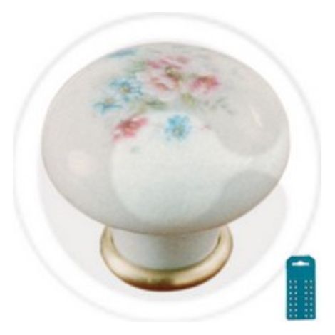 cf 2 boutons de boutons en porcelaine avec sA rigraphie pour meubles Bouton 31 mm