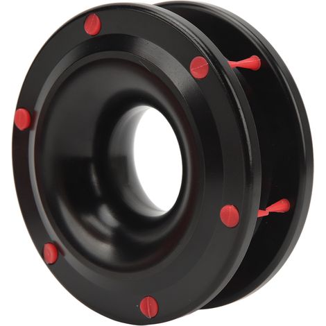 Poulie de retenue de câble 22 000 lb, anneau de récupération robuste pour treuil, compatible avec câble de 12 mm de diamètre, pour SUV, quad, coffre et remorquage tout-terrain. (1/5)