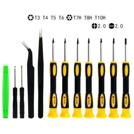 12 En 1 Tournevis Torx/Étoiles/Tx Magnétiques Professionnels De Précision, T3 T4 T5 T6 T8 T10 Screwdrivers Magnétiques Pour Téléphone Mobile Xbox PS4 Anneau Porte D’affiche Ordinateur (1/5)