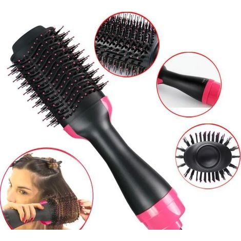 Brosse soufflante 2 en 1 Professionnel Sche-cheveux Brosse Cheveux Curleur Lisseur Peigne Salon Coiffure Rapide Styling Outils (1/4)