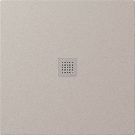 Receveur de douche en marbre coulé TRENECA 90x90cm, découpable selon vos demandes, beige mat (1/4)