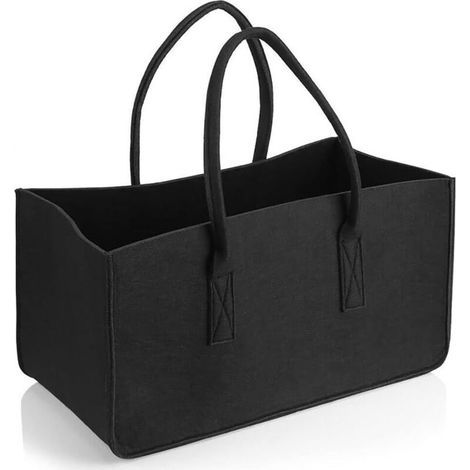 Paniers de rangement, grands sacs à provisions de capacités, paniers de vêtements, paniers à linge avec poignée et sacs de manipulation, adaptés aux courses d'épicerie, durable et pliable,50×25×25cm (1/5)