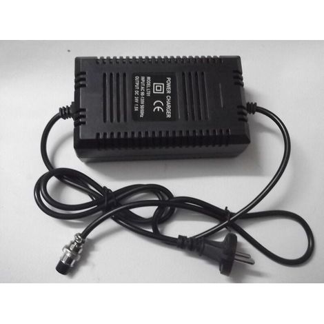 Chargeur de batterie 36 V 14 Ah pour scooter électrique, charge rapide avec protection contre les surcharges, compatible avec batteries plomb-acide